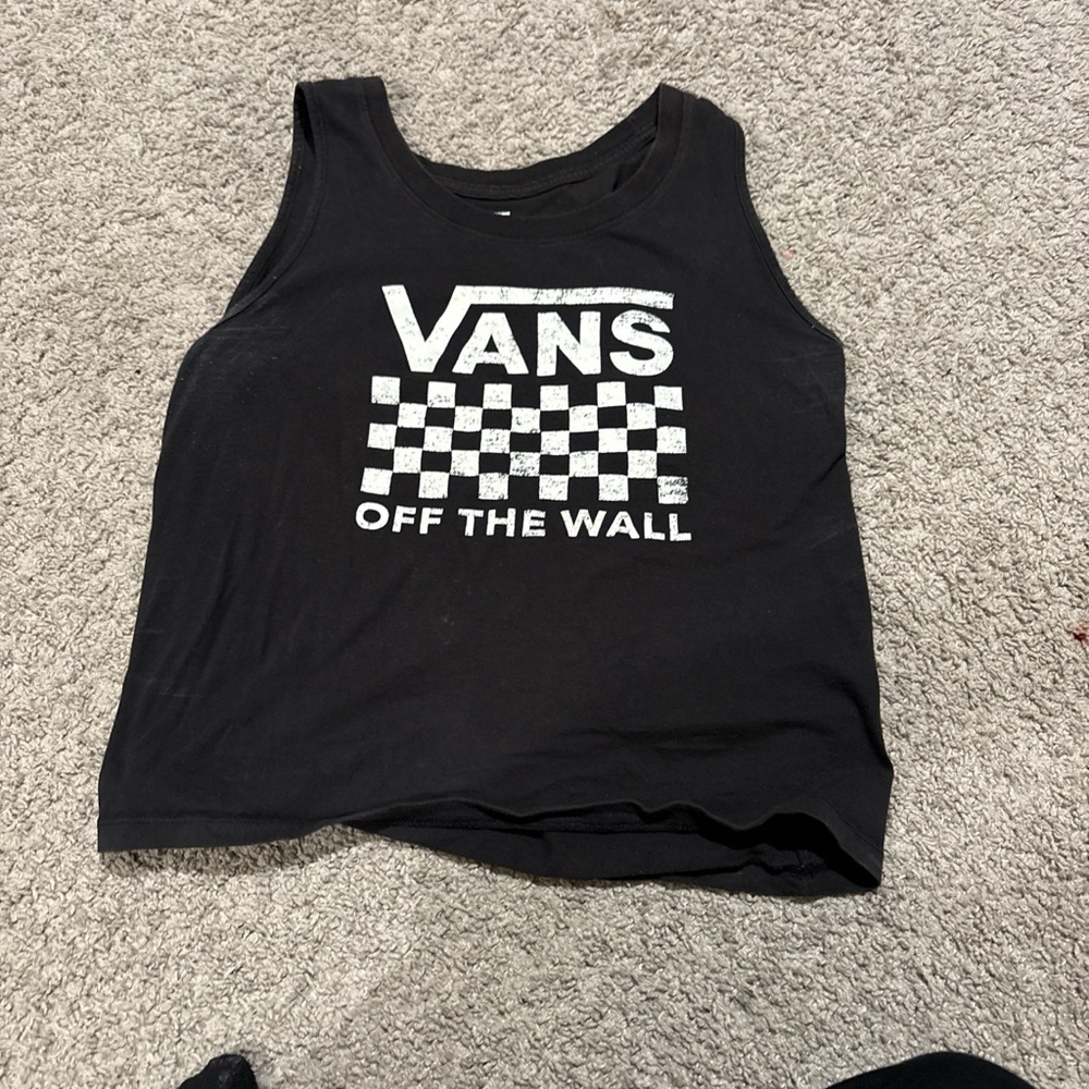 Vans Black and White Checkered Tank Top